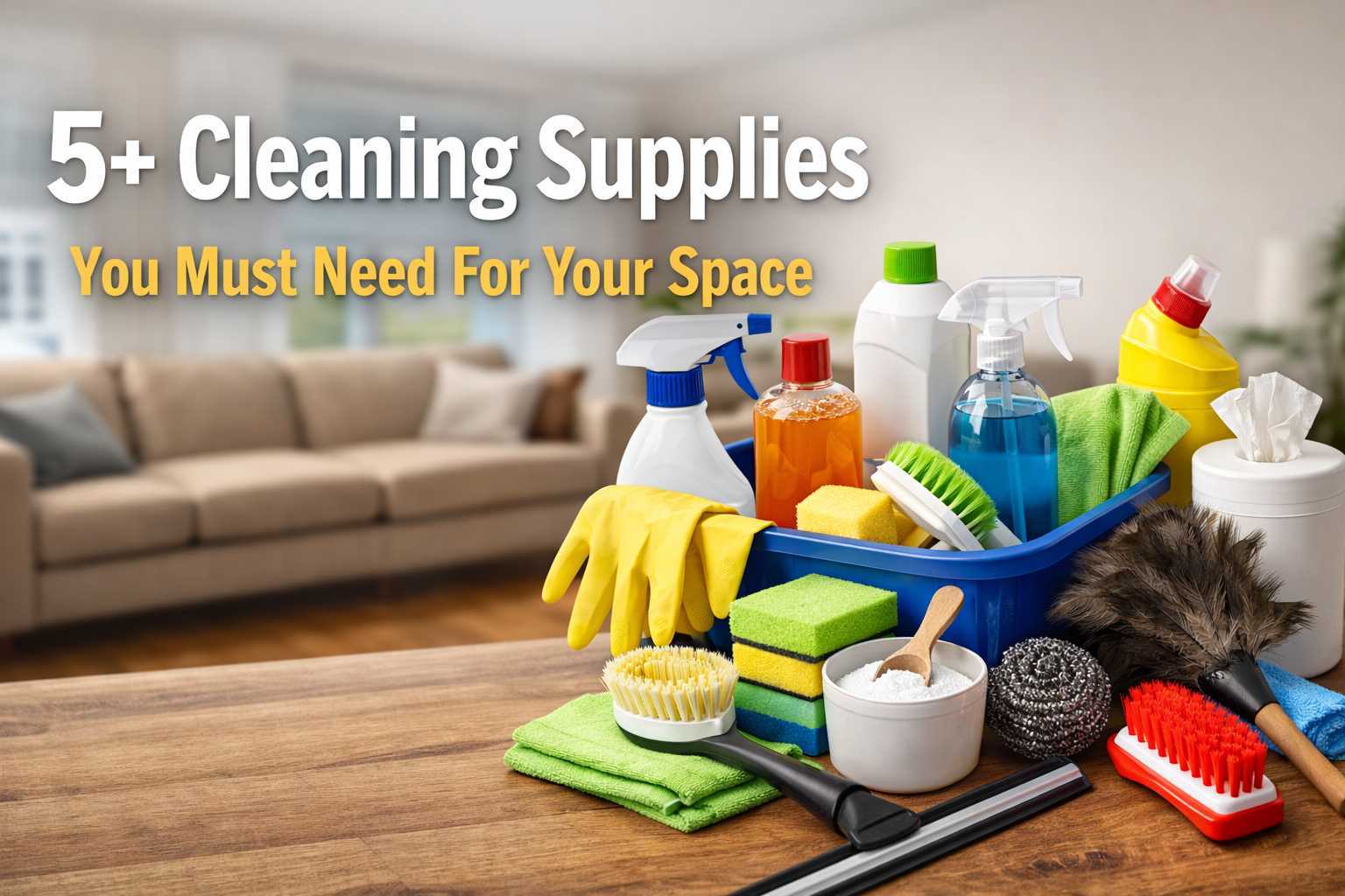 5+ Cleaning Supplies You Must Need For Your Space